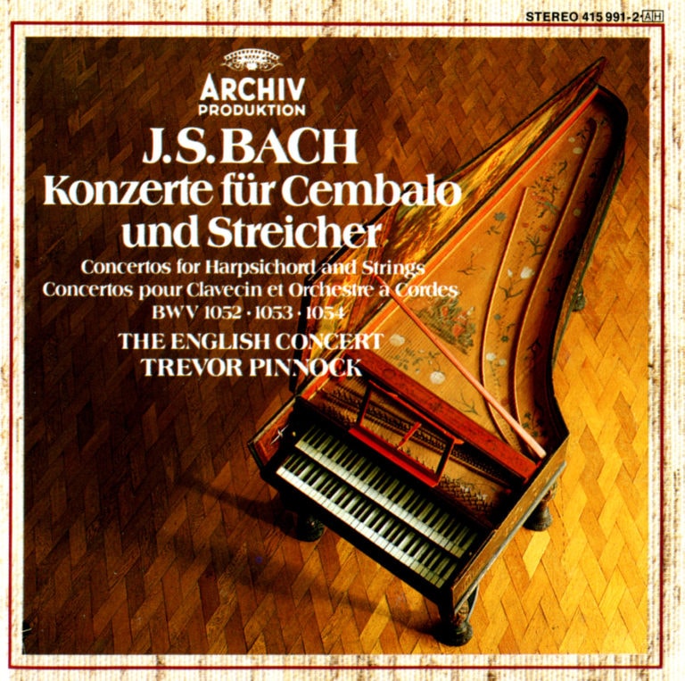 J S Bach Konzerte F R Cembalo Und Streicher Trevor Pinnock The English Concert Keowell Covers